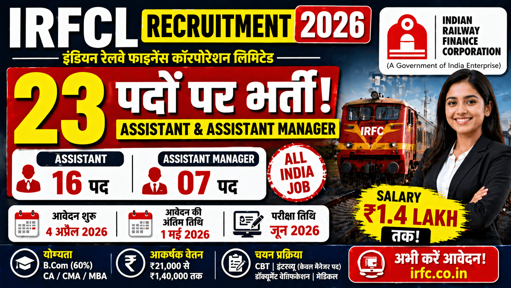 IRFC Recruitment 2026