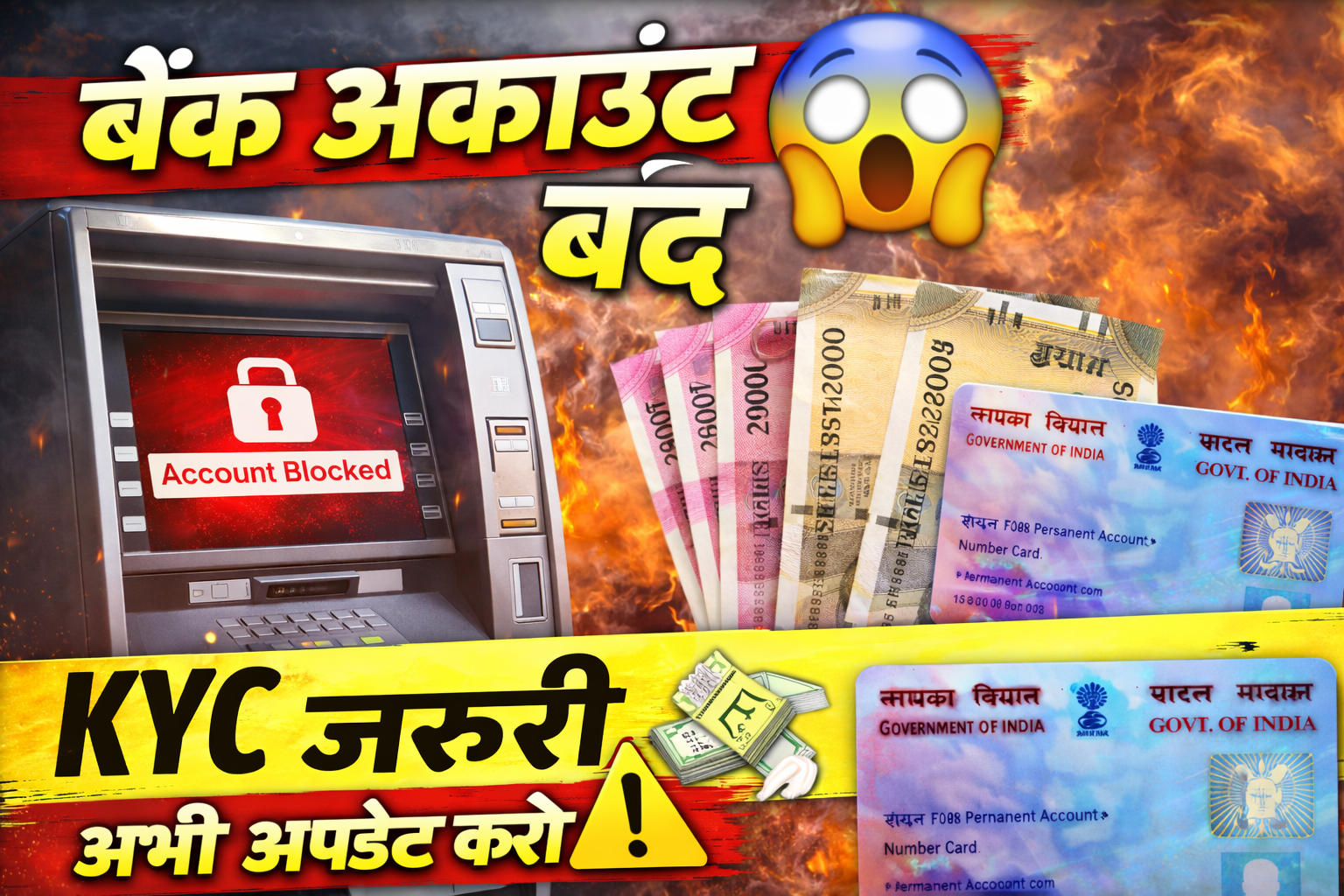 बैंक खाताधारकों के लिए बड़ा अलर्ट 😱 ये काम नहीं किया तो बंद हो सकता है अकाउंट!